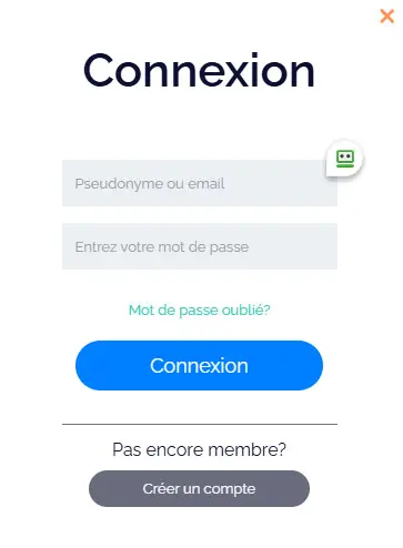 Connexion des membres du Casinado Casino