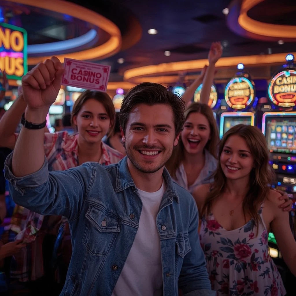 une personne avec un bonus de casino CASINADO CASINO